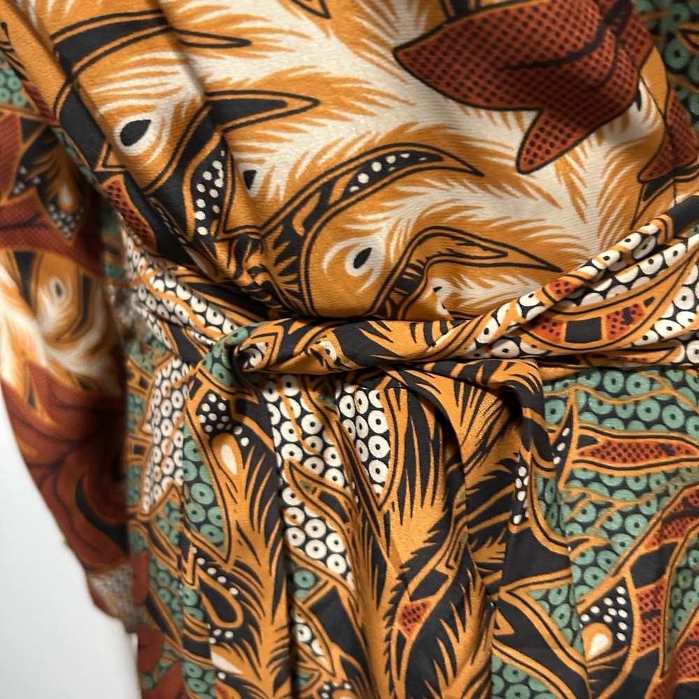 Natalie Martin Elegant Multicolor Wrap Dress - Picture 5 of 9